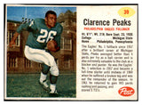 1962 Post Football #039 Clarence Peaks Eagles EX-MT 529354