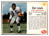 1962 Post Football #053 Dan Lewis Lions EX-MT 529359