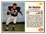1962 Post Football #064 Jim Houston Browns NR-MT 529366