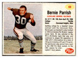1962 Post Football #069 Bernie Parrish Browns EX-MT 529371