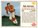 1962 Post Football #095 Bob Harrison 49ers NR-MT 529385