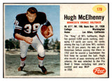 1962 Post Football #179 Hugh McElhenny Vikings EX-MT 529443