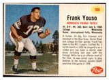 1962 Post Football #186 Frank Youso Vikings EX-MT 529446