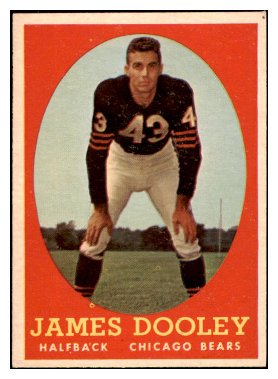 1958 Topps Football #008 James Dooley Bears NR-MT 529455