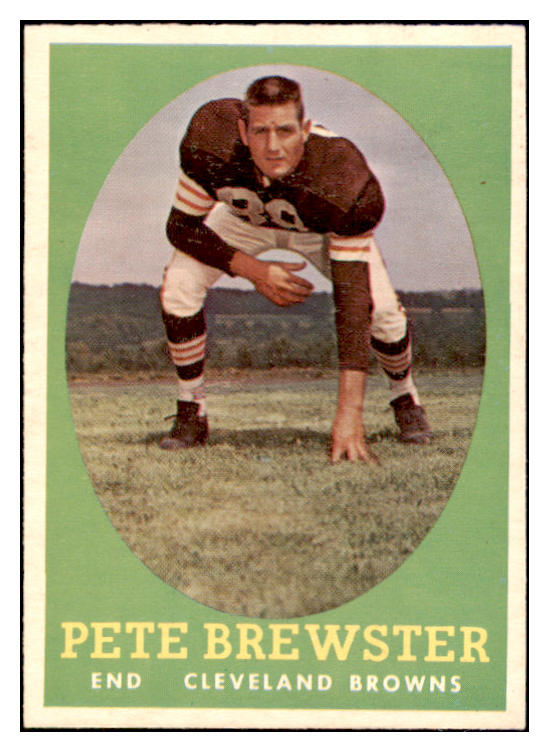 1958 Topps Football #011 Pete Brewster Browns NR-MT 529457