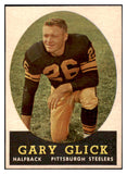 1958 Topps Football #019 Gary Glick Steelers NR-MT 529461
