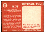 1958 Topps Football #029 Chicago Bears Team NR-MT 529466