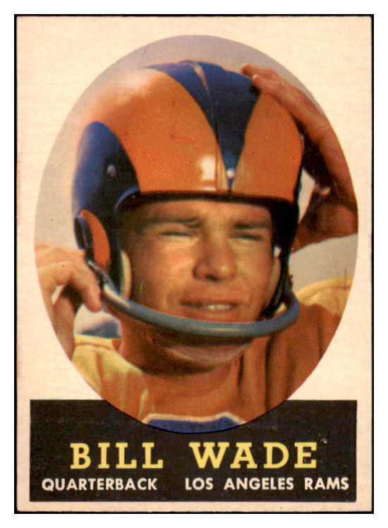 1958 Topps Football #038 Bill Wade Rams NR-MT 529469