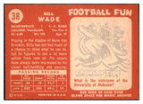 1958 Topps Football #038 Bill Wade Rams NR-MT 529469