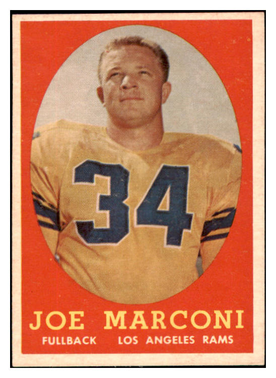 1958 Topps Football #063 Joe Marconi Rams NR-MT 529488