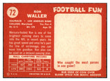 1958 Topps Football #072 Ron Waller Rams NR-MT 529494