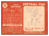 1958 Topps Football #073 Frank Gifford Giants NR-MT 529495