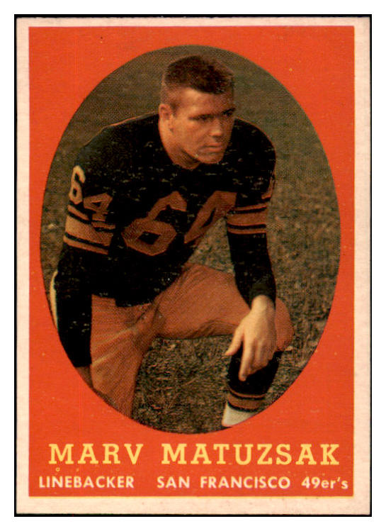 1958 Topps Football #079 Marv Matuszak 49ers NR-MT 529499