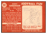 1958 Topps Football #090 Sonny Jurgensen Eagles NR-MT 529505