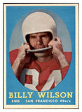 1958 Topps Football #095 Billy Wilson 49ers NR-MT 529509