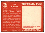 1958 Topps Football #104 Joe Krupa Steelers NR-MT 529516