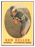 1958 Topps Football #108 Ken Keller Eagles EX-MT 529519