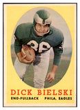 1958 Topps Football #111 Dick Bielski Eagles NR-MT 529520