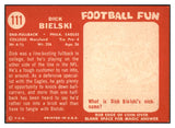 1958 Topps Football #111 Dick Bielski Eagles NR-MT 529520