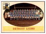 1958 Topps Football #115 Detroit Lions Team NR-MT 529523