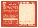 1958 Topps Football #129 George Blanda Bears EX-MT 529531