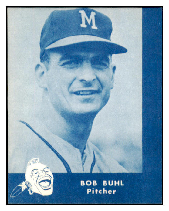1960 Lake To Lake Bob Buhl Braves EX-MT 529534