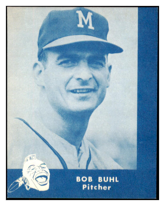 1960 Lake To Lake Bob Buhl Braves EX-MT 529535