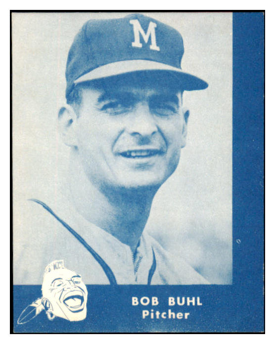 1960 Lake To Lake Bob Buhl Braves EX-MT 529536