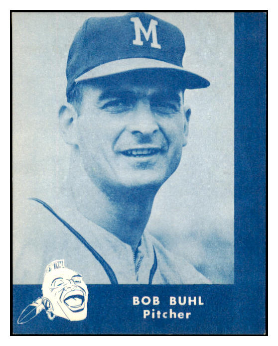 1960 Lake To Lake Bob Buhl Braves EX-MT 529538