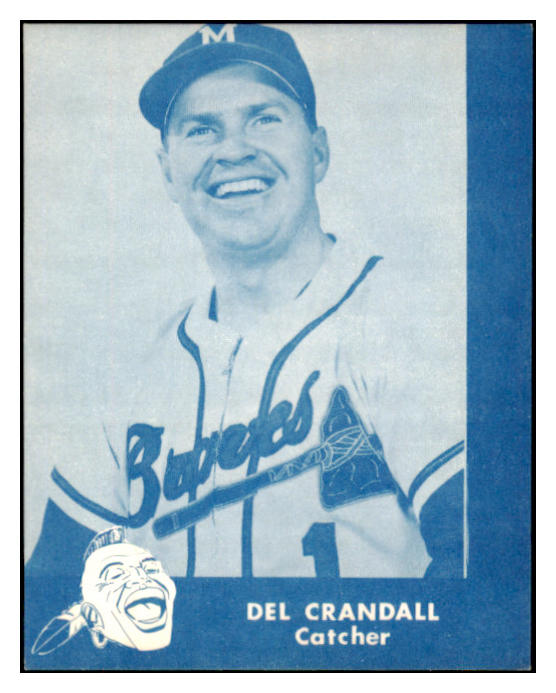 1960 Lake To Lake Del Crandall Braves EX-MT 529542