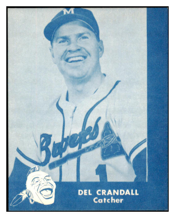 1960 Lake To Lake Del Crandall Braves EX-MT 529544
