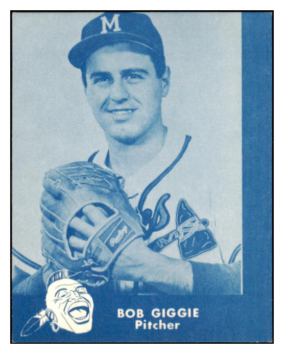 1960 Lake To Lake Bob Giggie Braves EX-MT 529550