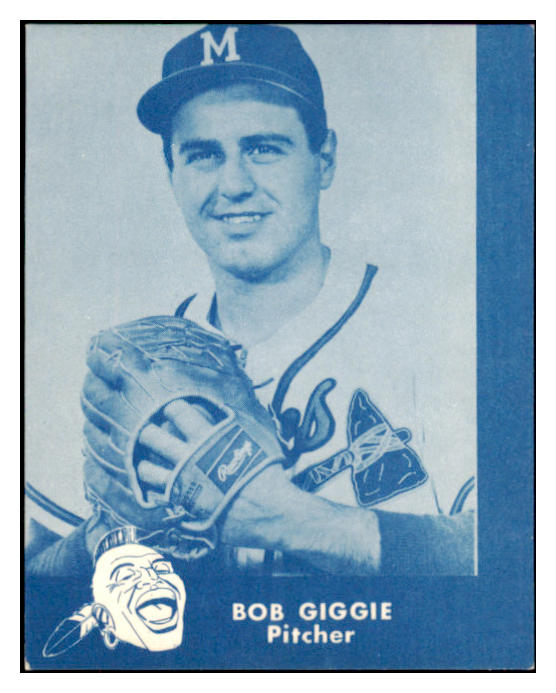 1960 Lake To Lake Bob Giggie Braves EX-MT 529551