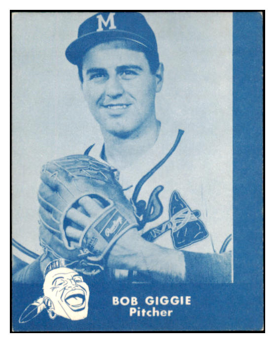 1960 Lake To Lake Bob Giggie Braves EX-MT 529552