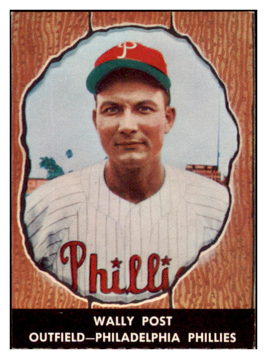 1958 Hires #014 Wally Post Football Phillies EX-MT No Tab 529561
