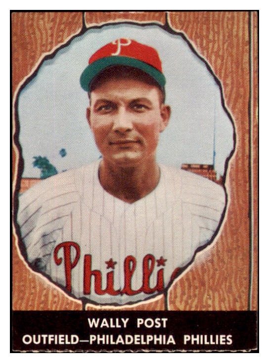1958 Hires #014 Wally Post Football Phillies EX No Tab 529562