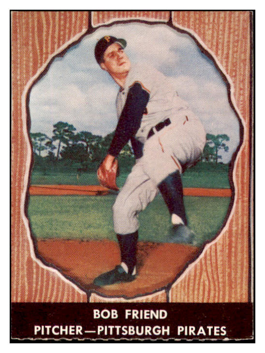 1958 Hires #024 Bob Friend Pirates EX-MT No Tab 529572