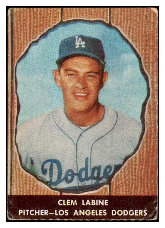 1958 Hires #034 Clem Labine Dodgers VG No Tab 529579