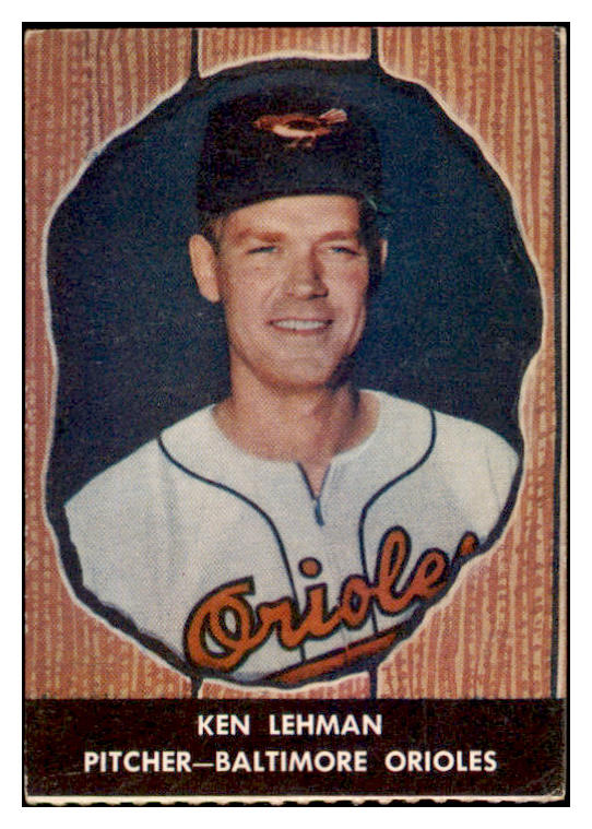 1958 Hires #052 Ken Lehman Orioles EX No Tab 529593