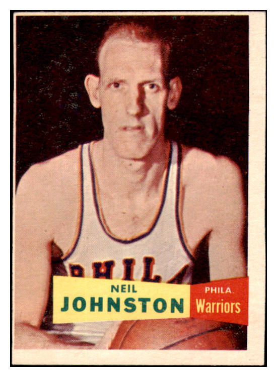 1957 Topps Basketball #003 Neil Johnston Warriors EX 529615