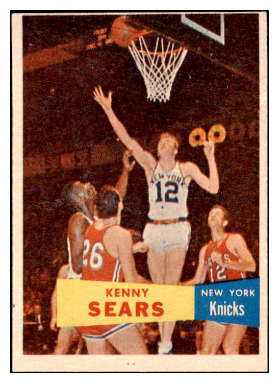 1957 Topps Basketball #007 Kenny Sears Knicks EX 529618