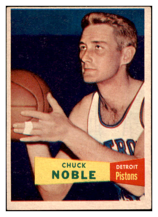 1957 Topps Basketball #011 Chuck Noble Pistons EX-MT 529621