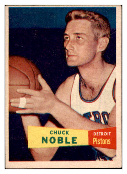 1957 Topps Basketball #011 Chuck Noble Pistons EX-MT 529621