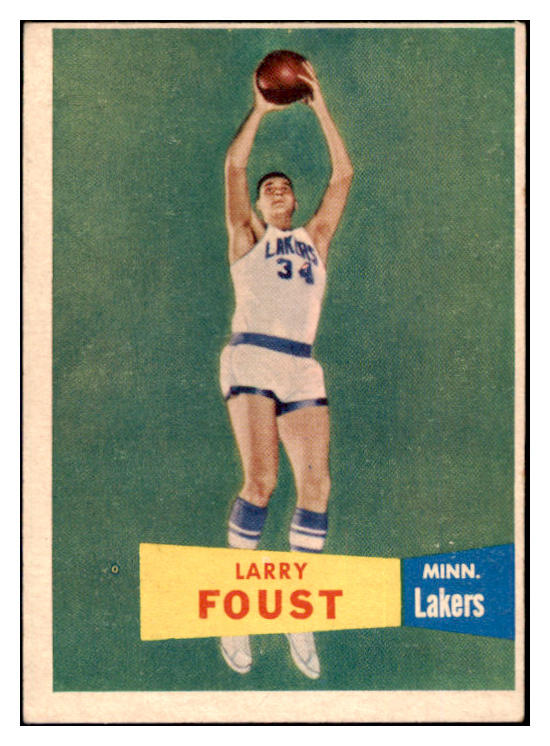 1957 Topps Basketball #018 Larry Foust Lakers EX 529625