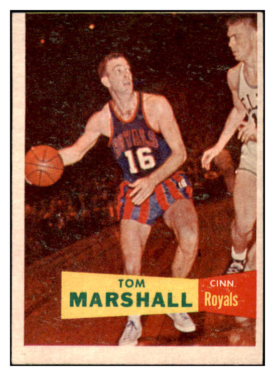 1957 Topps Basketball #022 Tom Marshall Royals VG-EX 529628