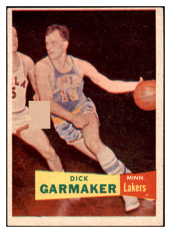 1957 Topps Basketball #023 Dick Garmaker Lakers EX-MT 529629