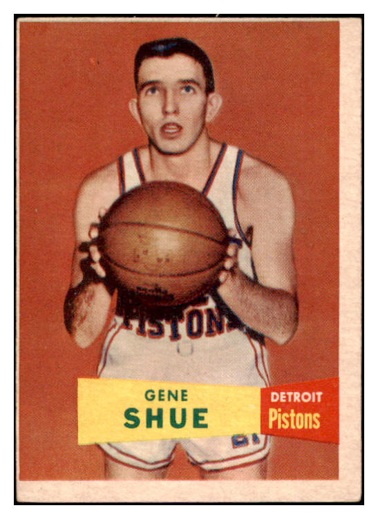 1957 Topps Basketball #026 Gene Shue Pistons VG-EX 529632