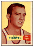 1957 Topps Basketball #031 Dave Piontek Royals EX-MT 529635