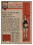 1957 Topps Basketball #067 Jack George Warriors EX 529665