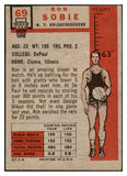 1957 Topps Basketball #069 Ron Sobie Knicks VG-EX 529667